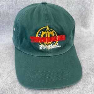 Vintage Disneyland Tomorrowland Hat Green Alternative Headwear Cotton Strapback